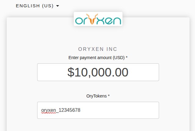 OryTokens field example